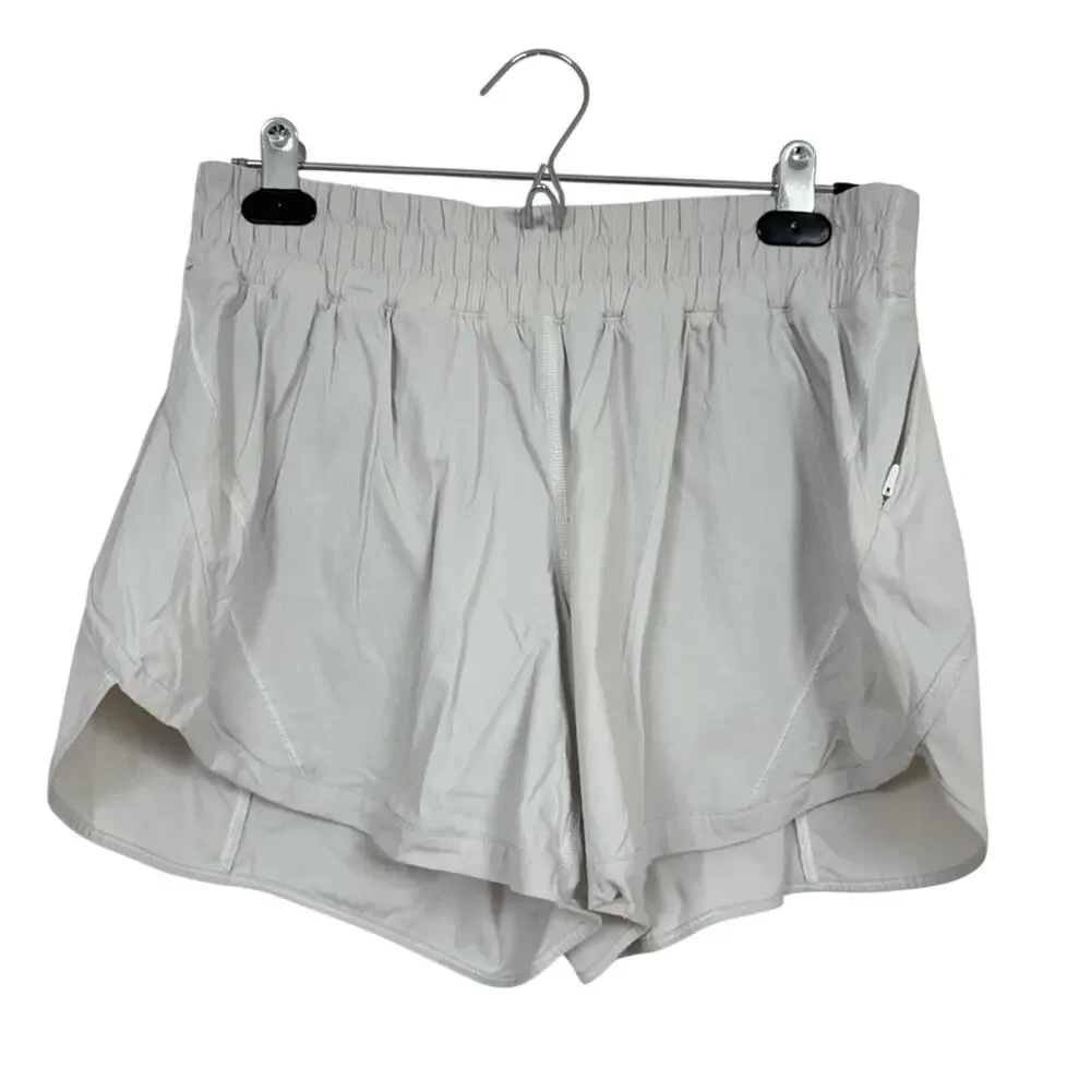 Lululemon Grey Athletic Shorts Womens 10 Casual Running Casual Lined retro Sport